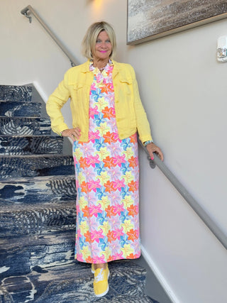 PALM BEACH  GARDEN RUFFLE MAXI DRESS - Cathys Place