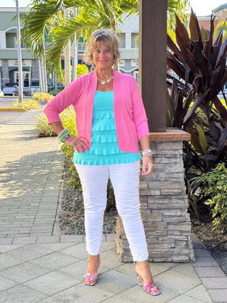 LULU-B PEYTON HOT PINK SHRUG LULU-B