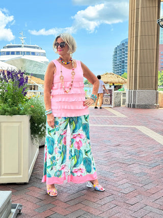 TROPICAL TULIP PALAZZO CATHYS RESORTWEAR