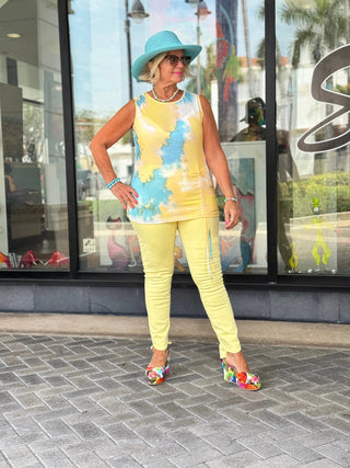 Ethyl Allure Ruched Tank Top - Moonlight ETHYL JEANS