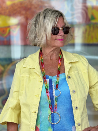 SOUTH BEACH DENIM YELLOW JACKET ETHYL JEANS