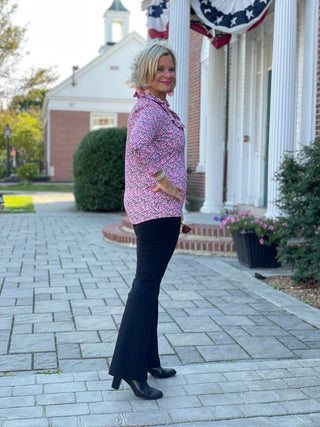 AUBREY RUFFLE TOP LULU-B