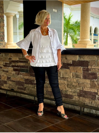 LULU-B SOUTH BEACH BLACK ANKLE PANT LULU-B