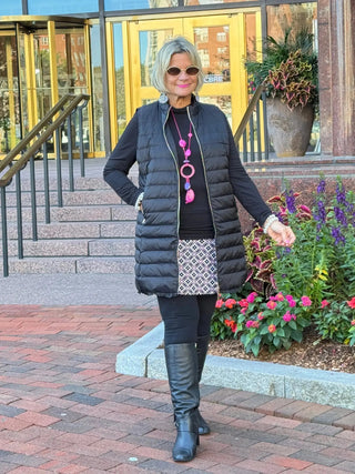 LULU-B BLACK PUFFER VEST LULU-B