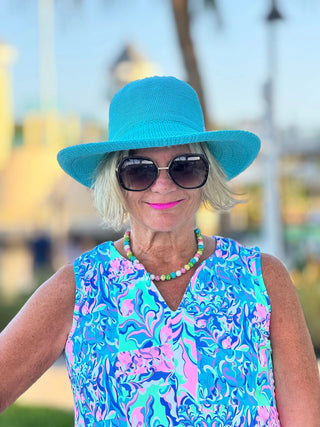 SPLASH OF PINK  SLEEVELESS V TOP LULU-B