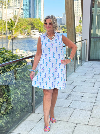 LULU B SHORELINE CHARM RUFFLE DRESS LULU-B