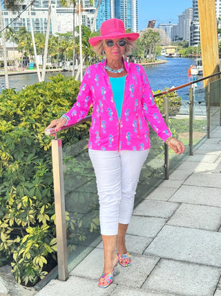 LULU B SEAHORSE BAY FULL ZIPPER JACKET LULU-B