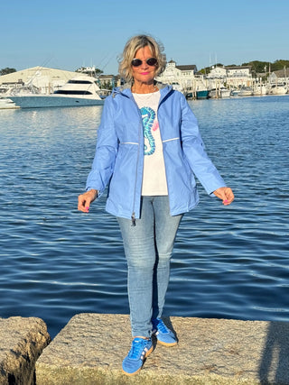Englander® Rain Jacket Perriwinkle Cathys Place