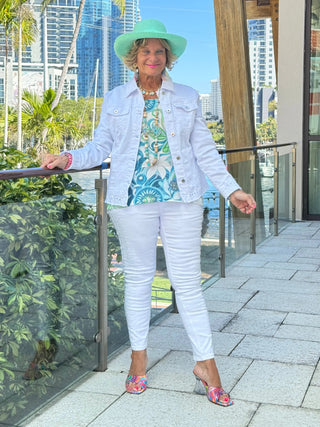 Ethyl Eyelet Elegance Jacket - Delightful ETHYL JEANS