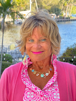 LULU B TROPIC PETALS SLEEVELESS RUFFLE TOP LULU-B