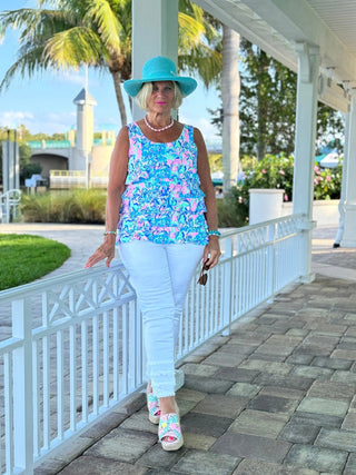 SPLASH OF PINK  CHA CHA TANK LULU-B