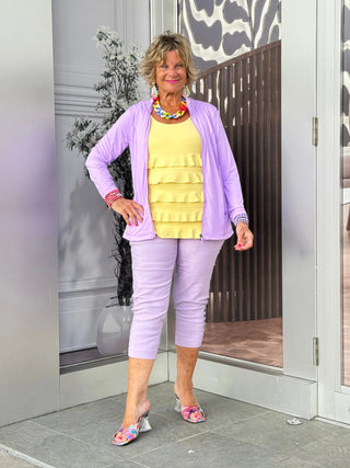 LULU-B LILAC FULL ZIPPER JACKET LULU-B