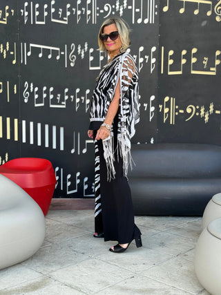 BLACK AND WHITE TIGER PALAZZO KOKOMO