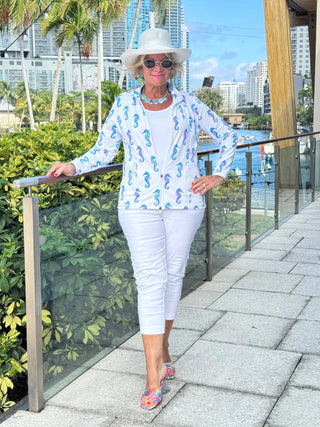 LULU B SHORELINE CHARM FULL ZIPPER JACKET LULU-B