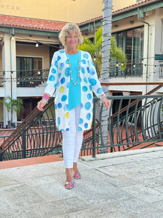 AQUA DOT CARDIGAN ETHYL JEANS