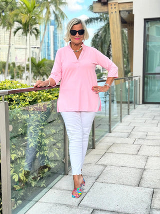 CLEAR PINK TUNIC LULU-B