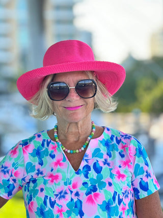 PINK PETALS SHORT SLEEVE TOP LULU-B