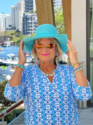 LULU B COASTAL BLOOM TUNIC LULU-B