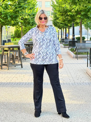 LULU-B WINTER WHITE RUFFLE TOP LULU-B