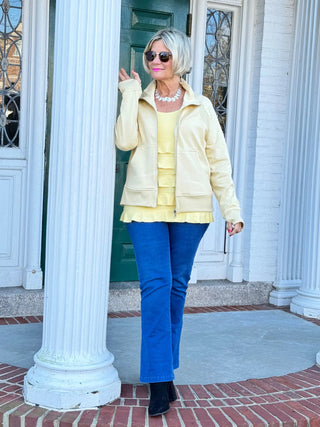 CHAMOIS FULL ZIPPER JACKET LULU-B