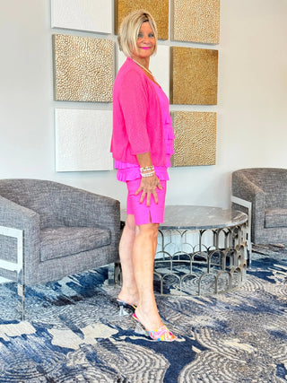 LULU-B HOT PINK 10"SHORTS LULU-B