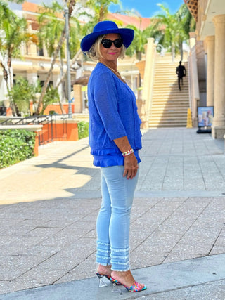 LULU-B LIGHT DENIM SOUTH BEACH ANKLE PANT LULU-B