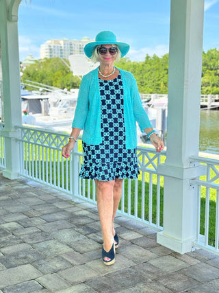 BLUE MEDALLION  HALTER RUFFLE LULU-B