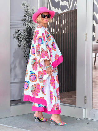 TROPICAL SEASHELL PALAZZO CATHYS RESORTWEAR