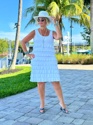 WHITE CHA CHA DRESS LULU-B
