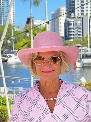 LULU B PINK CHIC HALF ZIPPER SHORT SLEEVE DRESS LULU-B