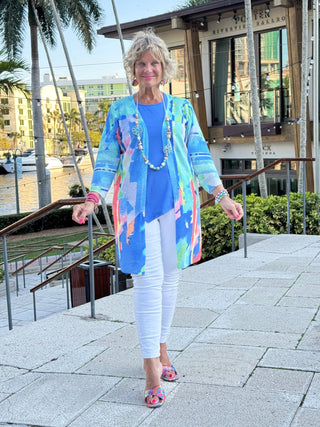 ETHYL OCEAN SPLASH CARDIGAN ETHYL JEANS