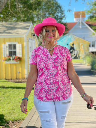 PINK LANE SHORT SLEEVE LULU-B