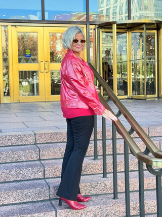 Red Metallic Jacket Cathys Place