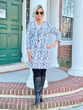 LULU-B WINTER WHITE SLEEVE DRESS LULU-B