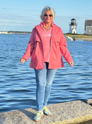 Women's New Englander® Rain Jacket Peach Cathys Place
