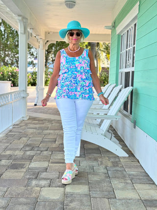 SPLASH OF PINK  CHA CHA TANK LULU-B