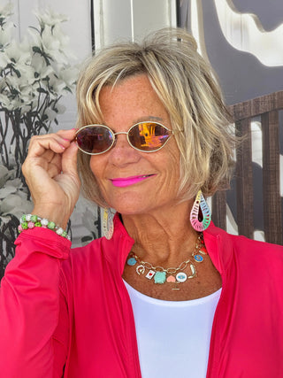 LULU-B NEW CORAL FULL ZIPPER JACKET LULU-B