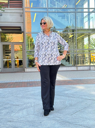 LULU-B WINTER WHITE RUFFLE TOP LULU-B