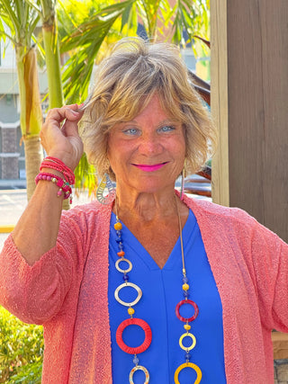 LULU-B SALMON MESH WRAP LULU-B