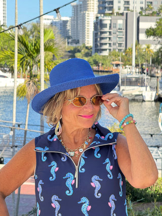 LULU B MIDNIGHT REEF ZIPPER SWING DRESS LULU-B