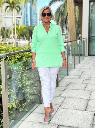 CLEAR LIME TUNIC LULU-B