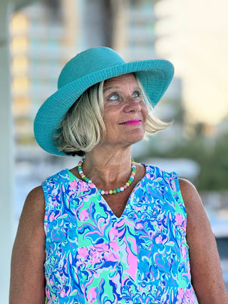 SPLASH OF PINK  SLEEVELESS V TOP LULU-B