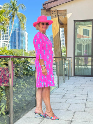 LULU B SEAHORSE BAY NOTCH SLEEVE DRESS LULU-B