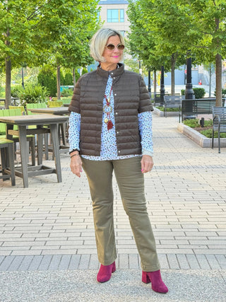 LULU-B SHORT SLEEVE PUFFER VEST LULU-B