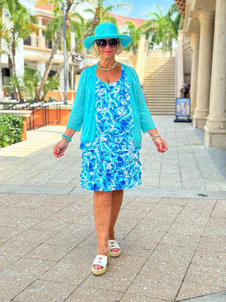 BLUE DREAMING HEARTS CHA CHA DRESS LULU-B