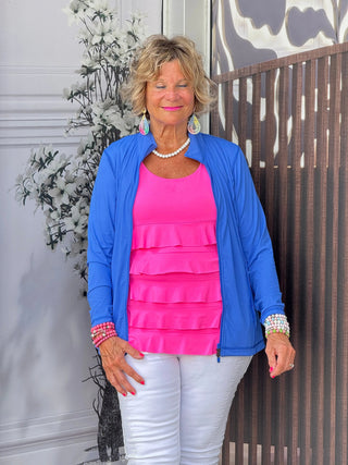 LULU-B BLU FULL ZIPPER LULU-B