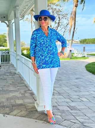 FANTASIA BLUE TUNIC LULU-B