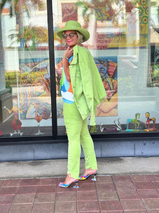 Ethyl The End Game Pant - Green ETHYL JEANS