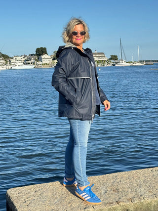Women's New Englander® Rain Jacket NAVY Cathys Place