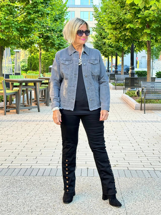 Ethyl The Long Black Lean Flair Jean - ETHYL JEANS